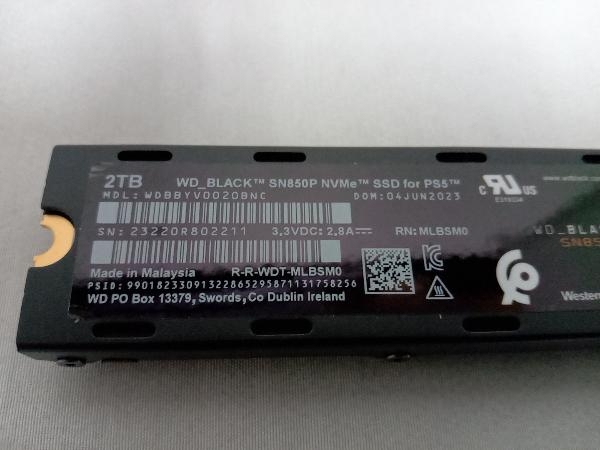 箱・説明書なし ウエスタンデジタル Western Digital WD_BLACK SN850P+NVMe FOR PS5 2TB SSD - アクセサリ、周辺機器 箱・説明書なし ウエスタンデジタル Western Digital WD_BLACK SN850P+NVMe FOR PS5 2TB SSD - アクセサリ、周辺機器