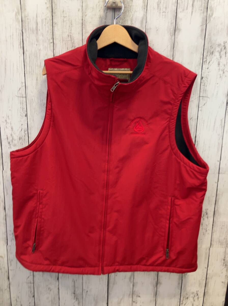 人気満点 L.L.Bean エルエルビーン ベスト 中綿 輸入古着 レッド ナイロン ポリエステル ロゴ メンズ XL 男性用