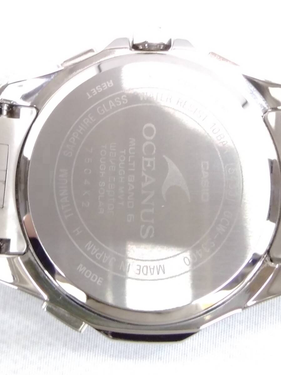 CASIO Casio OCEANUS Oceanus OCW-S3400 radio wave solar wristwatch 