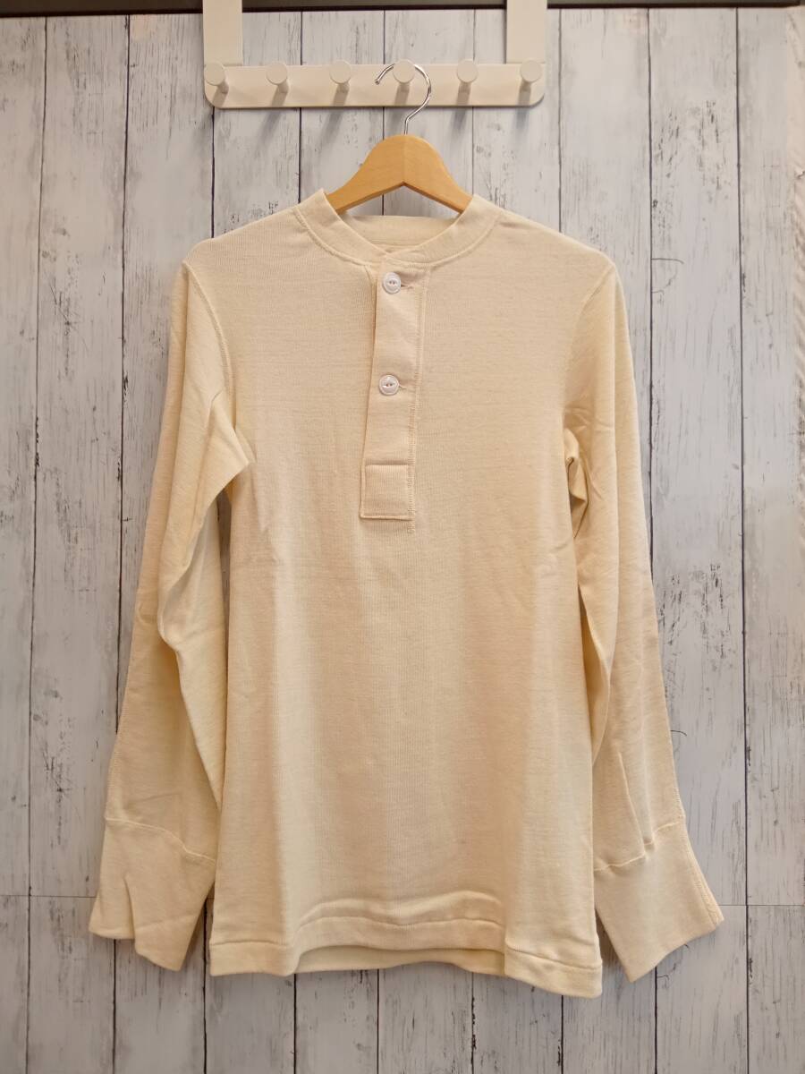 USARMY DEAD STOCK アーミー 60s Type1 Under Shirt Henley Neck 長袖Tシャツ ヘンリーネック メンズ ミリタリー
