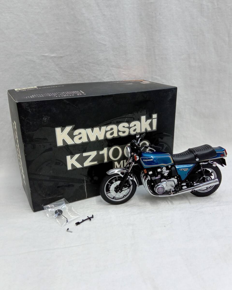 ジャンク WIT's KAWASAKI KZ1000 Mk.II ウィッツ カワサキ ルミナスネイビー 1/12 BK126 オートバイ 模型_画像1