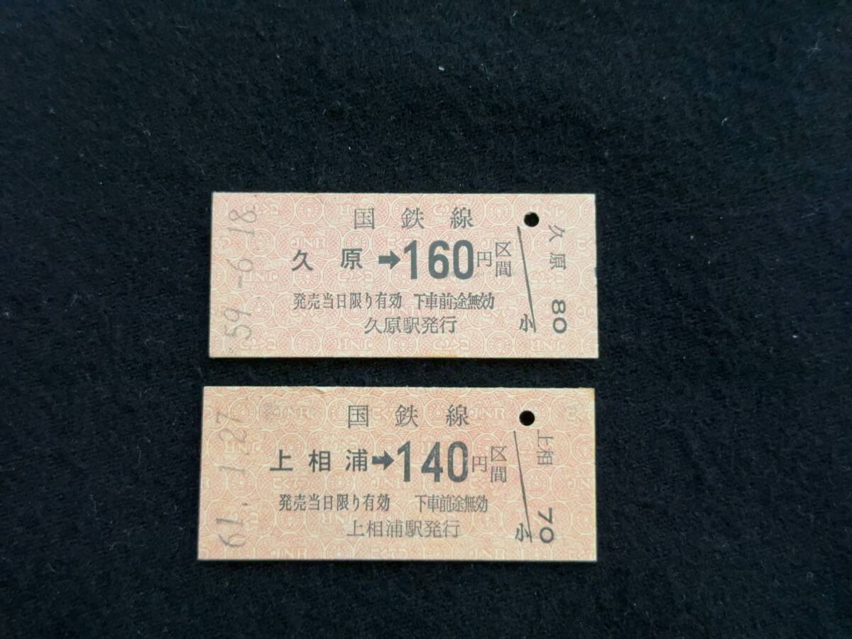 X213 松浦線 久原/上相浦から 乗車券_画像1