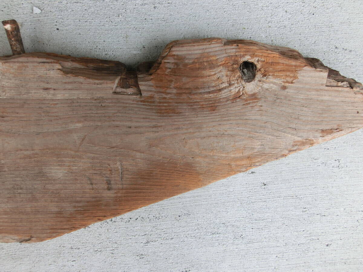  old material taste ... exist boat board old iron nail 