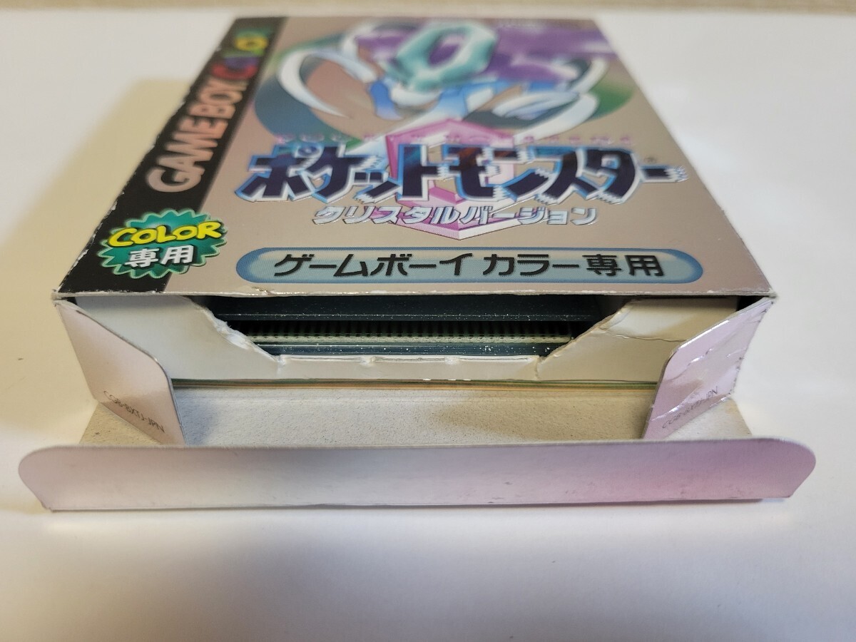 中古☆GBC ポケットモンスター クリスタル バージョン おまけ付 送料無料 箱 説明書 付き ゲームボーイ カラー アドバンス SP GB ポケモン_画像5