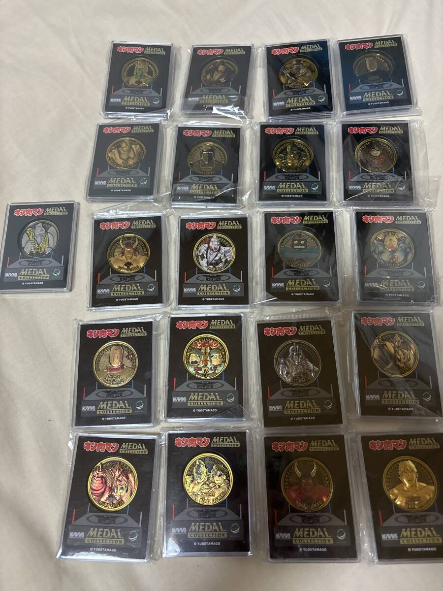  редкость товар большое количество почти платина & цвет Kinnikuman медаль коллекция 43 шт. комплект почти нераспечатанный товар 