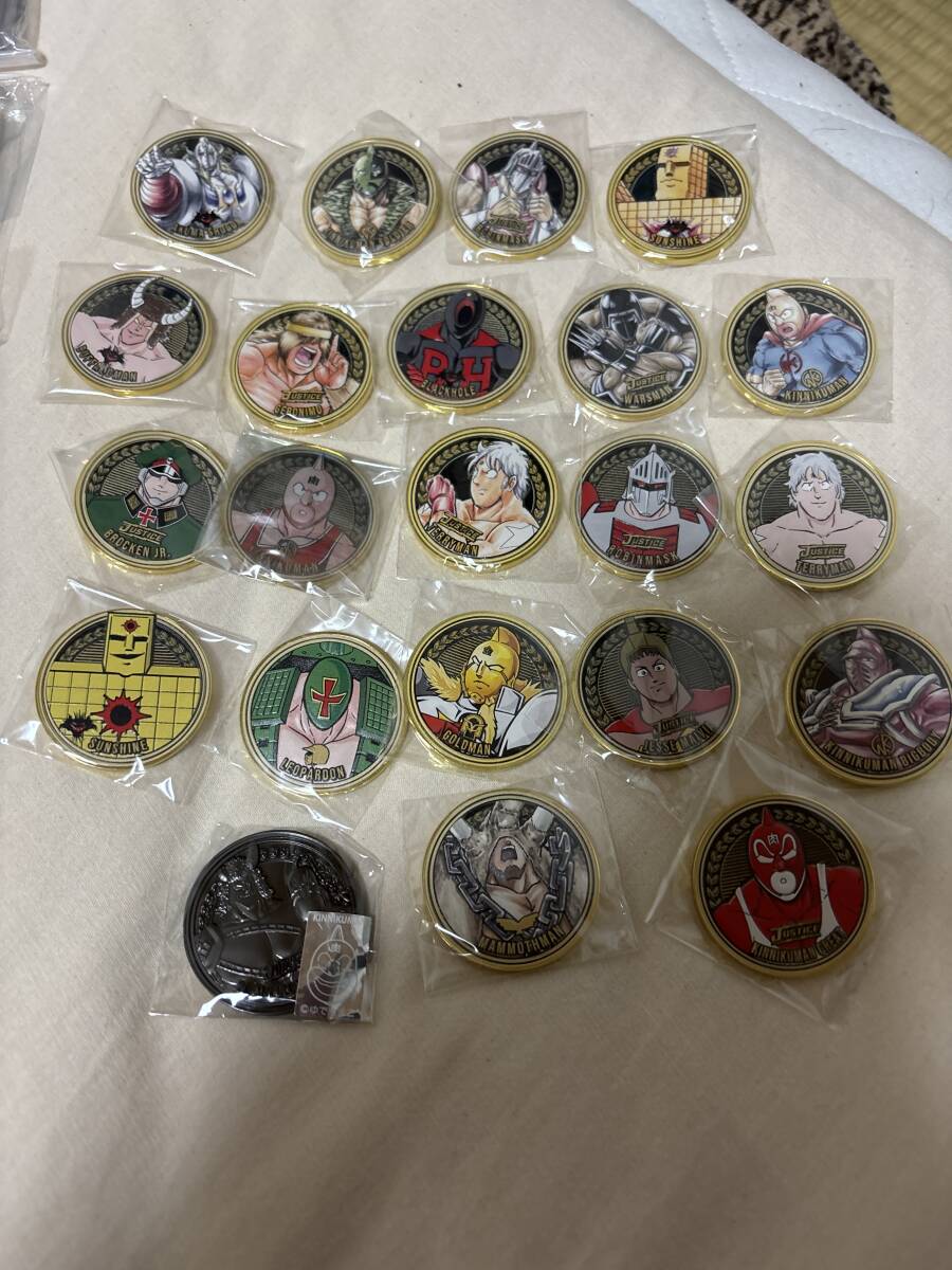 rare goods great number almost platinum & color Kinnikuman medal collection 43 pieces set almost unopened goods 