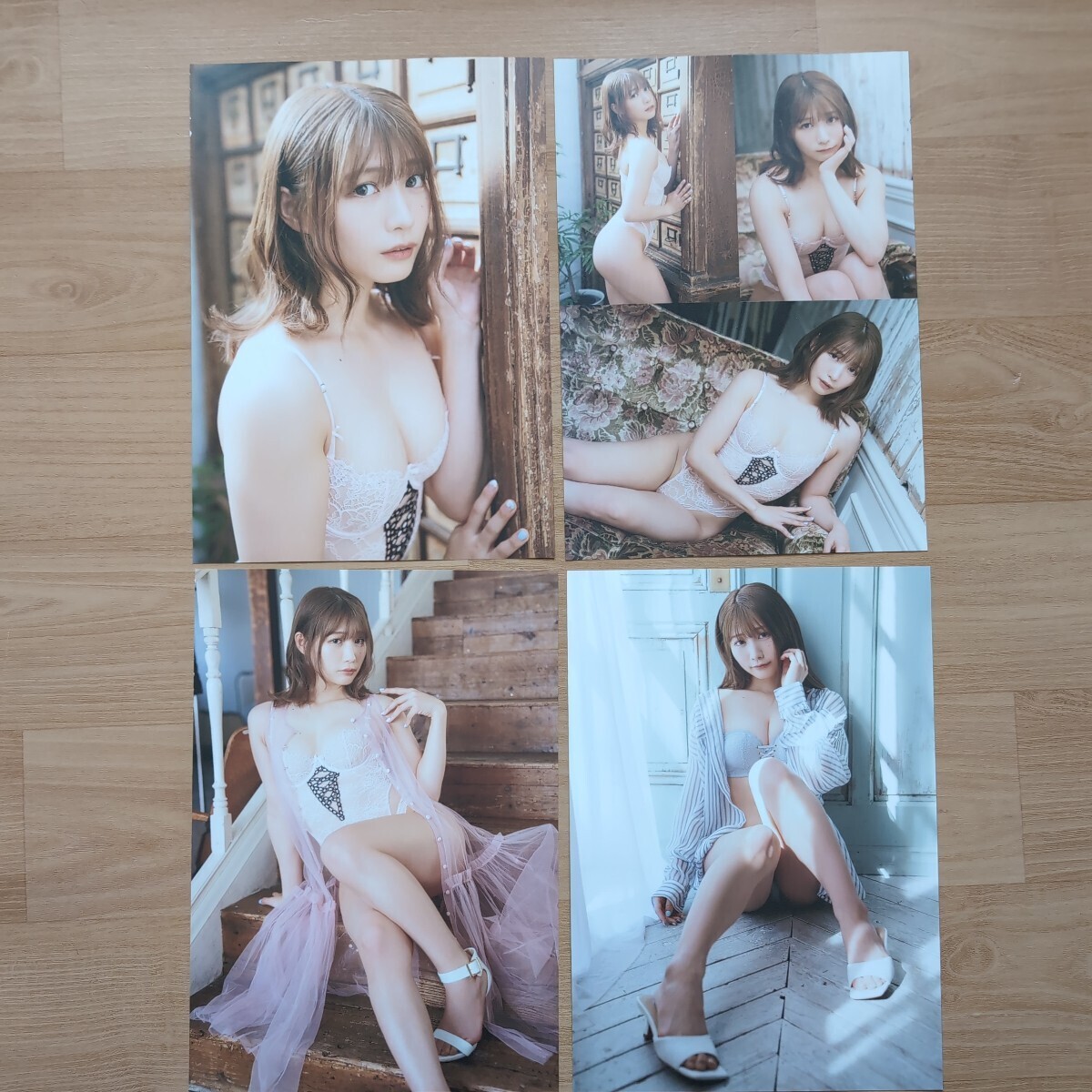 雑誌の切り抜き　32ページ　　鈴木聖　篠原みなみ　長澤茉里奈（抜け有り）　　Sweet girls_画像6