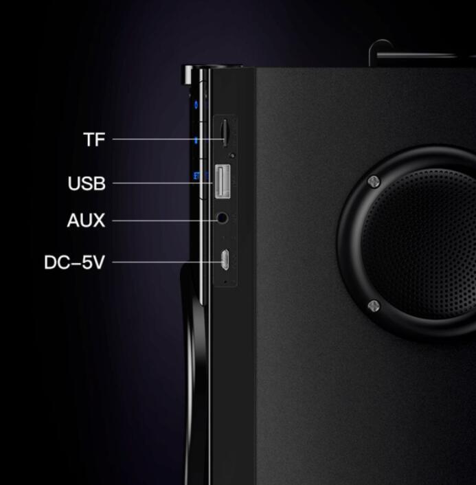 新品 2色 2200mAh 4.2 ワイヤレス Bluetooth スピーカー Led 3D サラウンドステレオサブウーファーのTF FM AUX　ラジオ_画像9