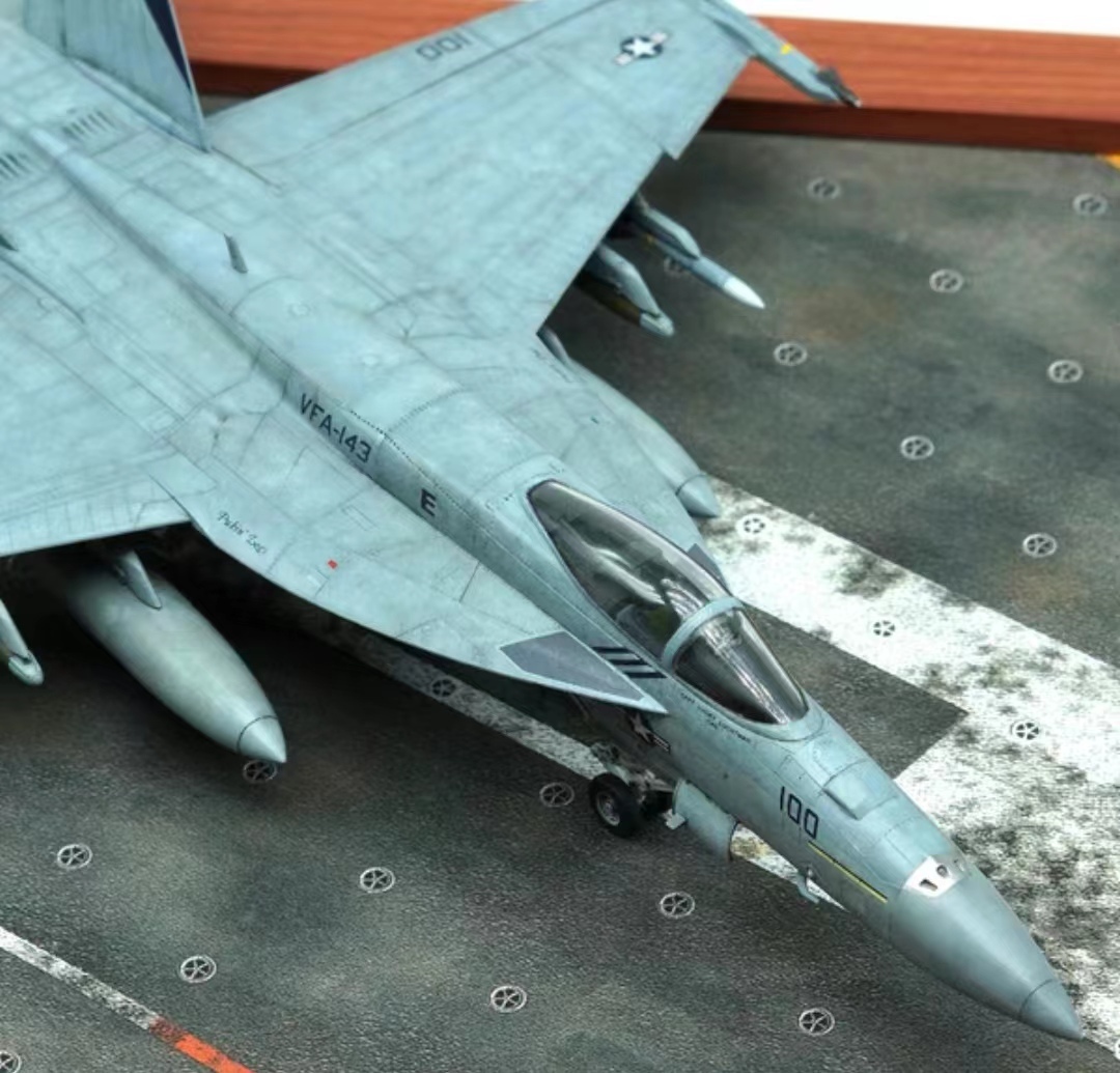 1/72 America navy F/A-18E construction painted final product 