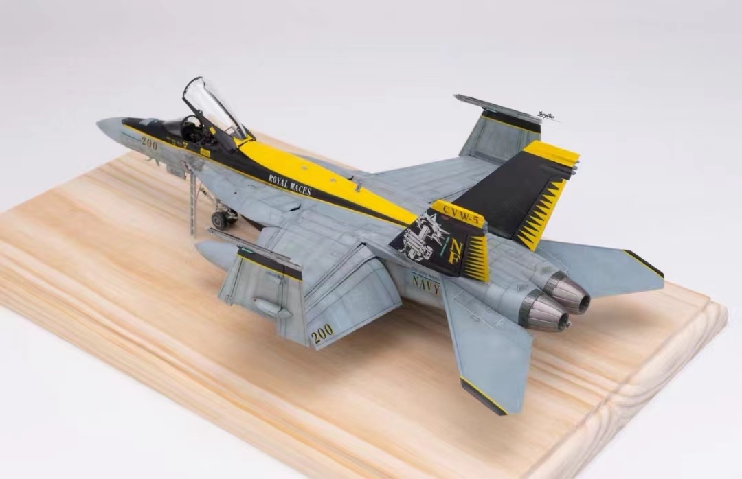 1/48 America navy F/A-18E construction painted final product 