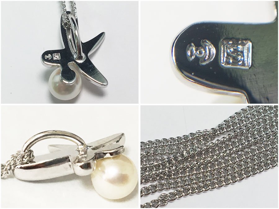 美品 田崎真珠 TASAKI ネックレス タサキマーク 留め具 SILVER 美品 田崎真珠 TASAKI ネックレス タサキマーク 留め具 SILVER