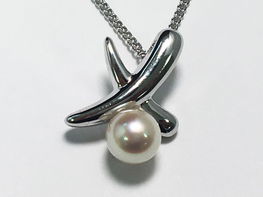 美品 田崎真珠 TASAKI ネックレス タサキマーク 留め具 SILVER 美品 田崎真珠 TASAKI ネックレス タサキマーク 留め具 SILVER