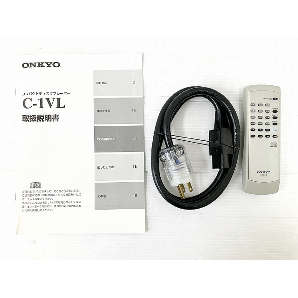 【動作保証】ONKYO C-1VL CDプレイヤー 2008年製 オーディオ オンキョー 音響機材 中古 O8862425_画像2