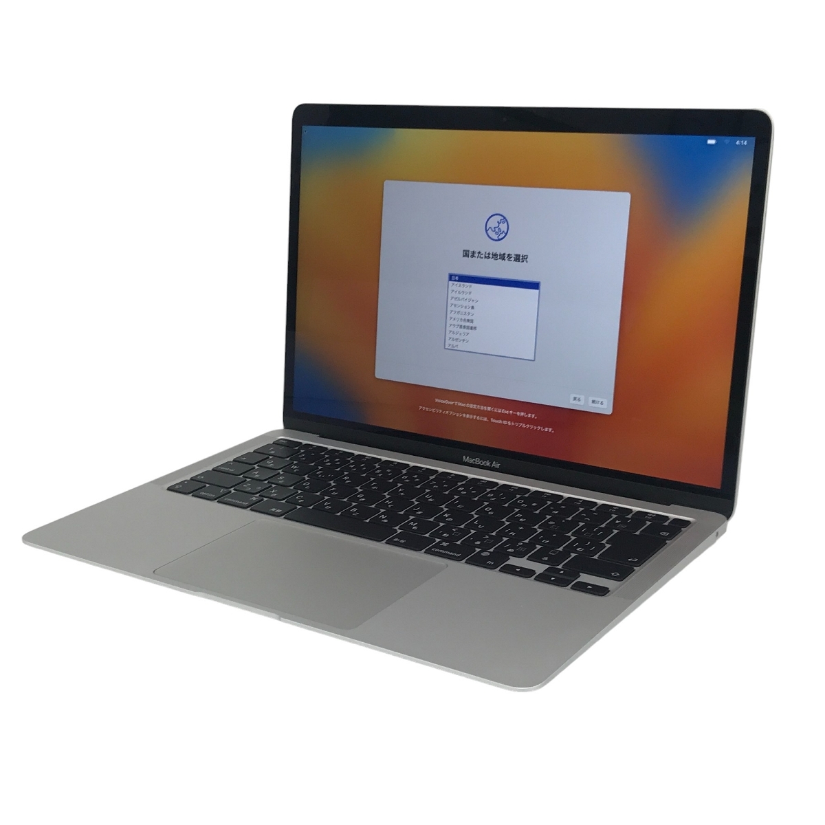 【充放電回数21回】【動作保証】Apple MacBook Air M1 2020 8C 13.3インチ ノートPC 16GB SSD 512GB 7C Ventura 中古 美品 T8850286_画像1