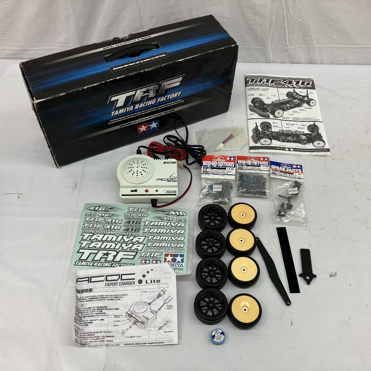 TAMIYA TRF 416 1/10 final product radio-controller racing car MEGA TECH 2PL set battery less Junk C8876333