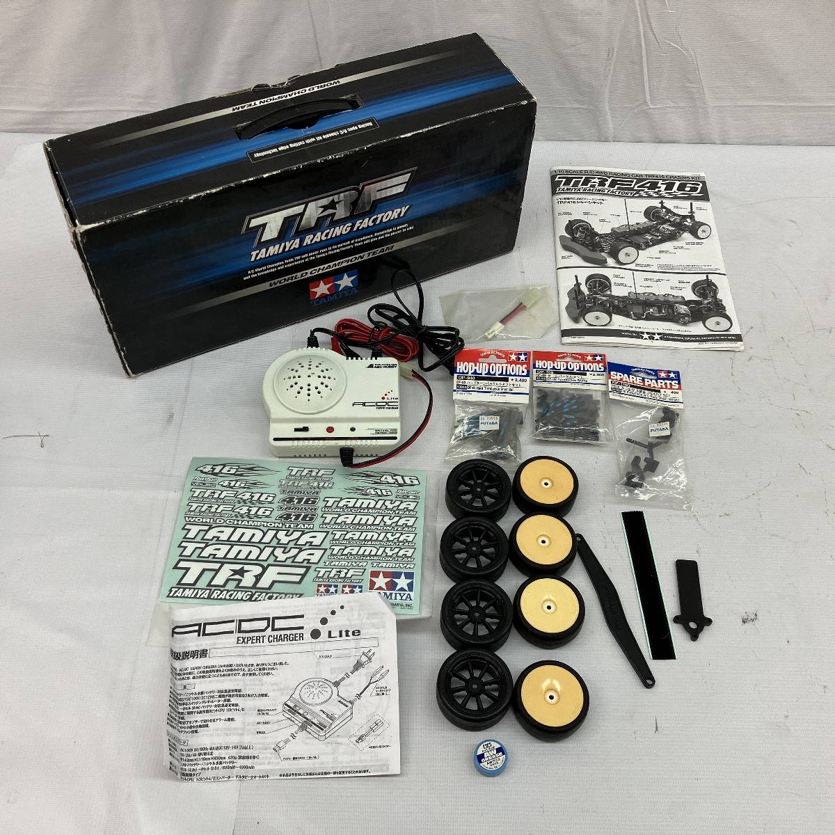 TAMIYA TRF 416 1/10 完成品 ラジコン レーシングカー MEGA TECH 2PL セット バッテリー無 ジャンク C8876333_画像7