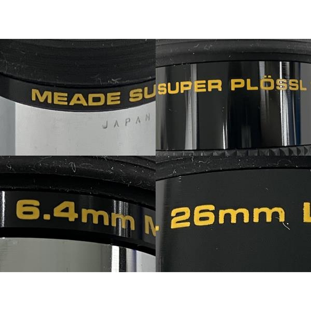 MEADE SUPER PLOSSL 6.4mm 26mm MULTI-COATED アイピース 2点 セット ミード 中古 Y8850152_画像4