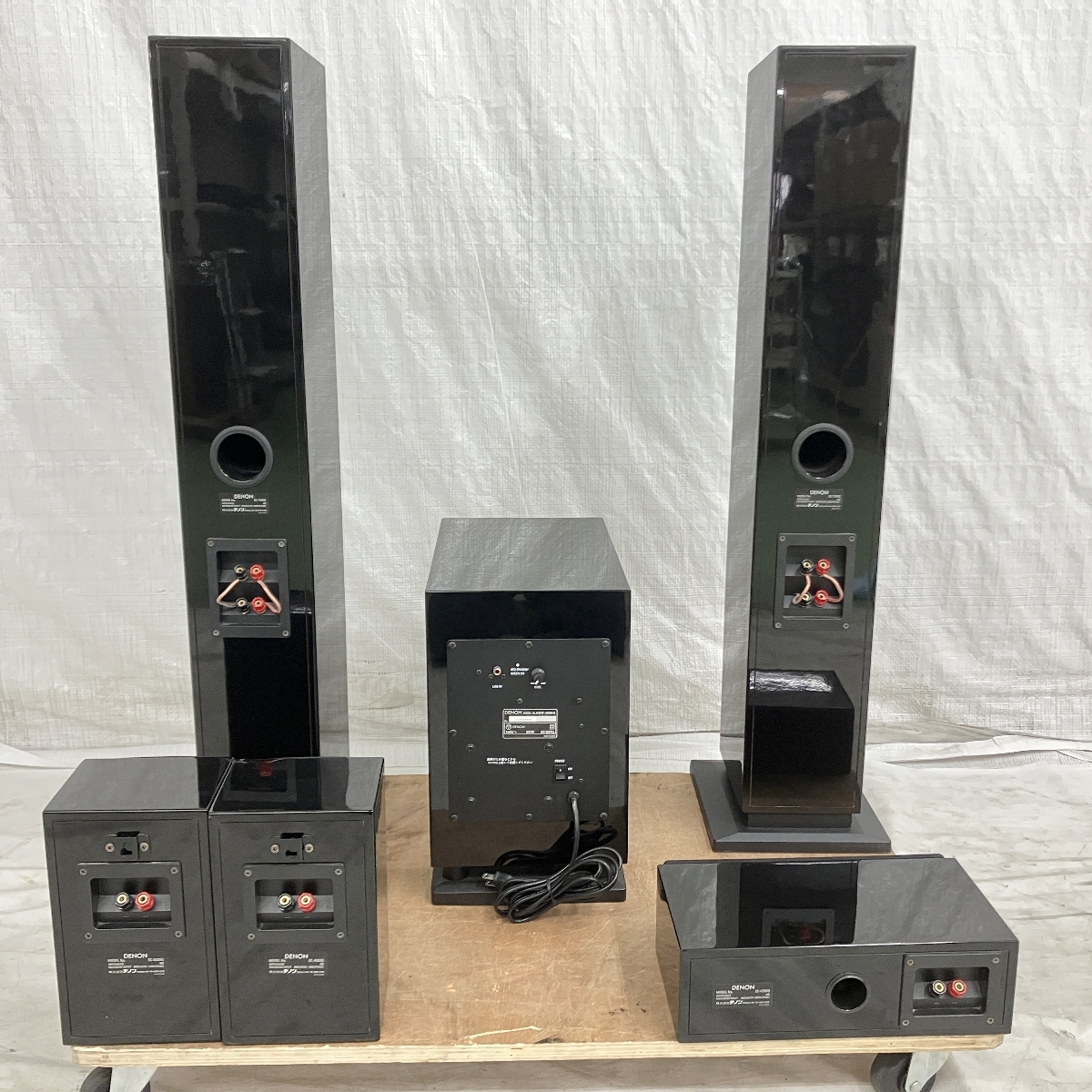 【引取限定】【動作保証】 DENON SC-A33SG SC-T33SG SC-C33SG DSW-300SG サラウンドセット スピーカー 中古 直 Y8803452_画像7