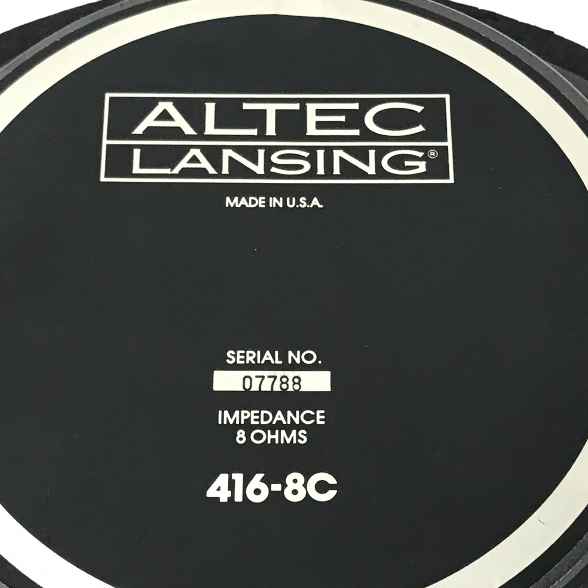 【動作保証】 ALTEC 416-8C ウーファー ユニット ペア アルテック スピーカー 音響機材 中古 F8863637_画像10