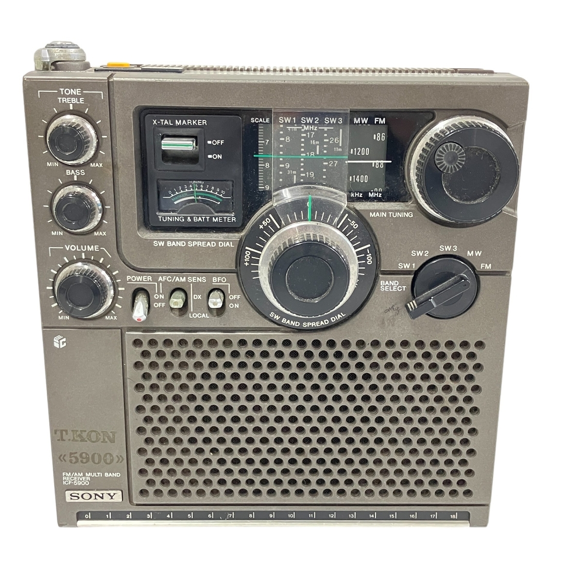 【動作保証】 SONY Skysensor ICF-5900 ソニー スカイセンサー ラジオ マルチバンドレシーバー 家電 中古 T8875379_画像2