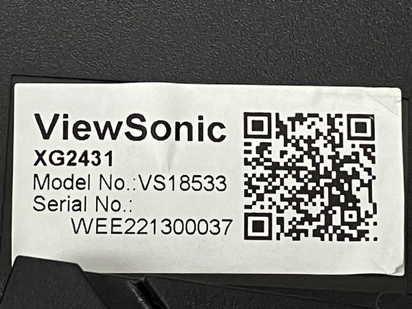 【動作保証】ViewSonic VS18533 XG2431 23.8型 液晶 モニター ディスプレイ 2022年製 ビューソニック 家電 中古 C8772738の画像10