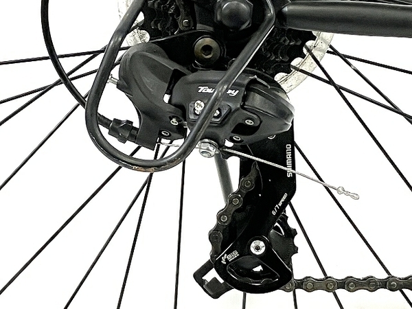 [ pickup limitation ][ operation guarantee ] PELTECH TDA-712L electric assist cross bike e-BIKE 8Ah 27.5 -inch exterior 7 step black used direct T8795672