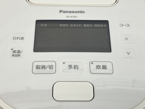 【動作保証】 Panasonic SR-W10A 可変圧力IHジャー炊飯器 5.5号 ホワイト 中古 良好 Z8804163_画像8