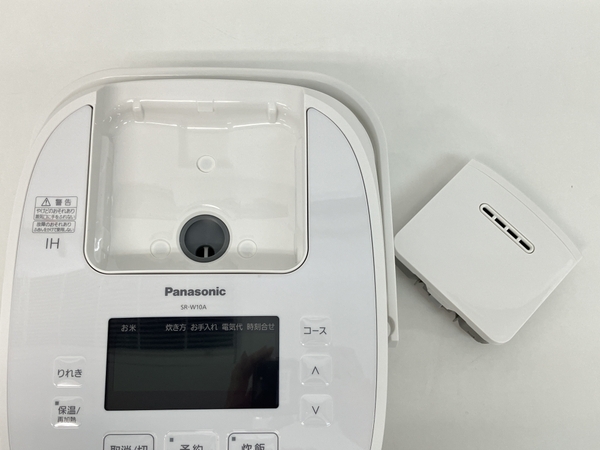 【動作保証】 Panasonic SR-W10A 可変圧力IHジャー炊飯器 5.5号 ホワイト 中古 良好 Z8804163_画像7