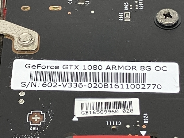 MSI GeForce GTX 1080 ARMOR 8G グラフィックボード GPU PC 周辺 機器 ジャンク Z8811435の画像9