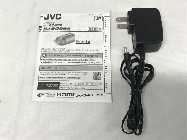 【動作保証】JVC GZ-R70-W ビデオカメラ ハンディカム 防水 2014年製 中古 F8788881の画像2