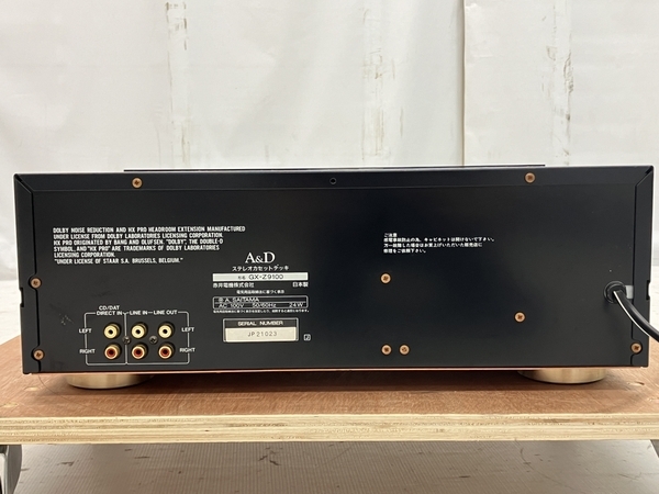 【動作保証】A&D GX-Z 9100 ステレオ カセット デッキ 音響機器 オーディオ ジャンク C8814679_画像4