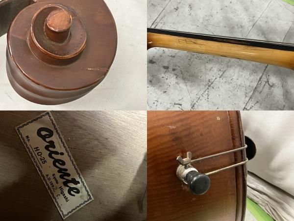 【引取限定】 Oriente HO-25 コントラバス ウッドベース HO-25 弦楽器 ソフトケース付 中古 直 S8814242の画像9