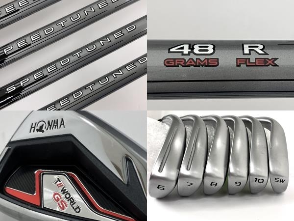 HONMA T//WORLD GS 1W 11.5° R ドライバー アイアン 5W 18° 5U 24° 6-10 S 9本 セット 中古 良好 Y8786113_画像4