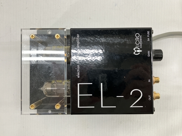 【動作保証】 MICRO COMPONENTS EL-2 真空管 ラインアンプ 音響機材 マイクロコンポーネンツ 中古 W8820643_画像3