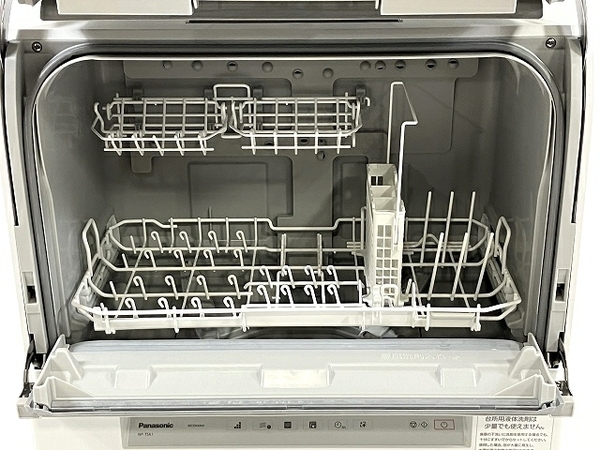 【動作保証】 Panasonic NP-TSK1-W 電気食器洗い乾燥機 食洗器 4人分 スリムタイプ ホワイト 2022年製 中古 良好 楽 T8775238の画像4