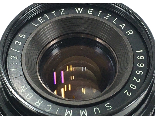 【動作保証】Leica Leitz Wetzlar Summicron 1:2/35 35mm F2 8枚玉 第一世代 ブラック レンズ Germany 希少 中古 Y8815229_画像10