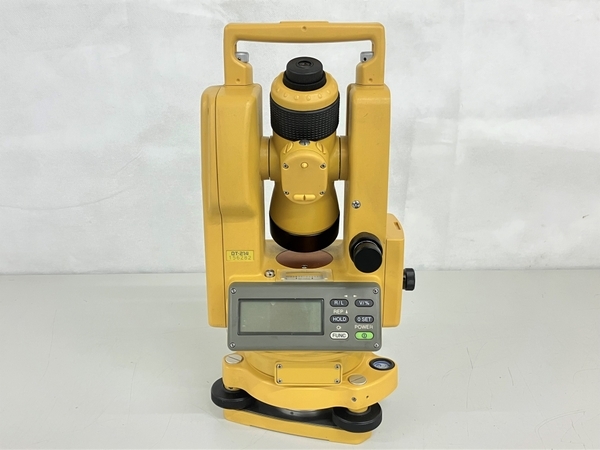 【動作保証】 TOPCON DT-214 デジタル セオドライト 測量機 三脚 セット 電動 工具 DIY 測量 測定 現場 作業 トプコン 中古 K8793697_画像1