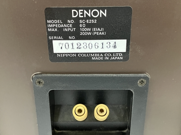 【動作保証】DENON SC-E252 スピーカー ペア デノン 音響機材 中古 H8738282_画像3