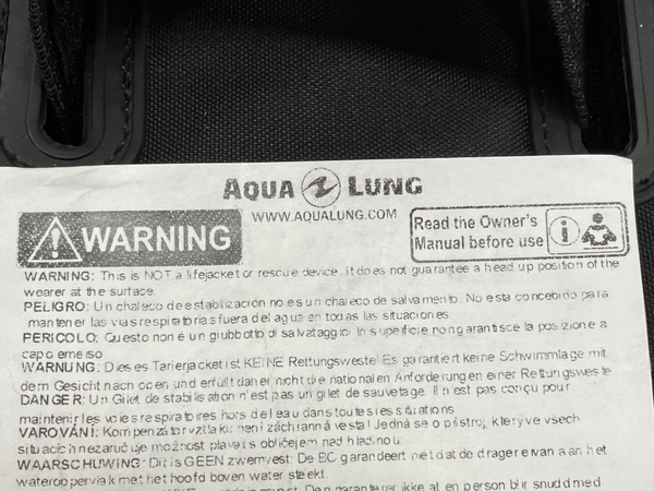 AQUA LUNG アクアラング 313402 サイズMD AXIOM BCジャケット ダイビング ジャンク W8825328の画像3