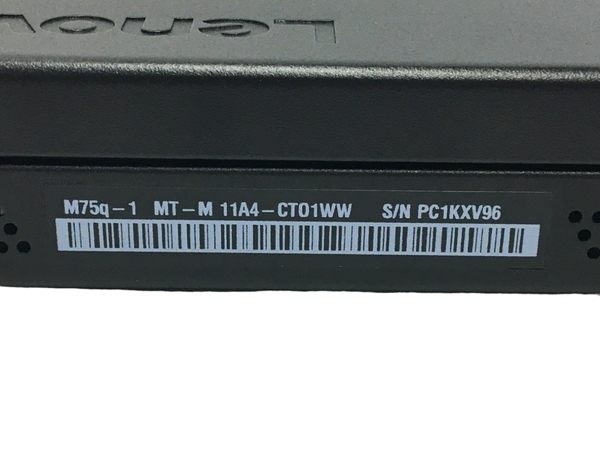 【動作保証】LENOVO ThinkCentre M75q-1 デスクトップパソコン AMD Ryzen 5 PRO 3400GE 8GB SSD 256GB 中古 美品 T8693157の画像9