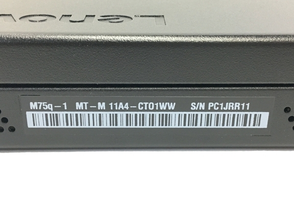 【動作保証】LENOVO ThinkCentre M75q-1 デスクトップパソコン AMD Ryzen 5 PRO 3400GE 8GB SSD 256GB WIN11 中古 美品 T8693156の画像10