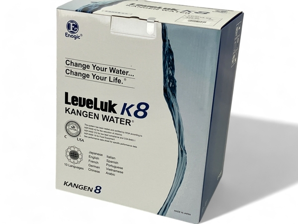 【動作保証】 Enagic Leveluk K8 A26-00 浄水器 連続式電解水生成器 カンゲンウォーター 還元水 未開封 未使用 Z8775585の画像1