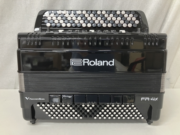 【動作保証】 Roland FR-4XB BK V-accordion 右92 左120 ボタン 鍵盤 同時発音 128音 電子 アコーディオン 鍵盤 楽器 中古 美品 S8782690の画像2
