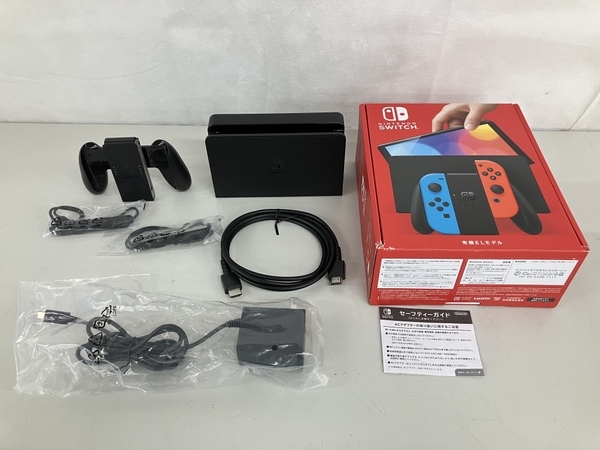 NINTENDO 任天堂 ニンテンドー SWITCH HEG-S-KABAA 有機ELモデル ゲーム機 中古 美品 K8778013_画像2