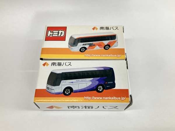 【動作保証】TOMICA 南海バス エアポートリムジン 南海バス 白/橙 計3点セット 三菱ふそう 日野セレガ トミカ 中古 W8827447_画像2