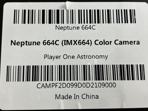 【動作保証】 Player One Neptune 664C IMX664 天体撮影用 CMOSカメラ 天体カメラ 中古 美品 N8789237_画像8