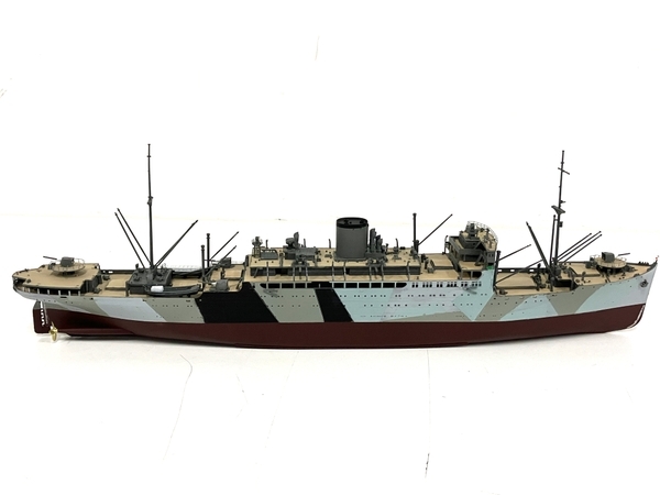 【引取限定】メーカー不明 平安丸 特設潜水母艦 組立済 プラモデル 約46×6×15cm ジャンク 直 B8820570_画像9