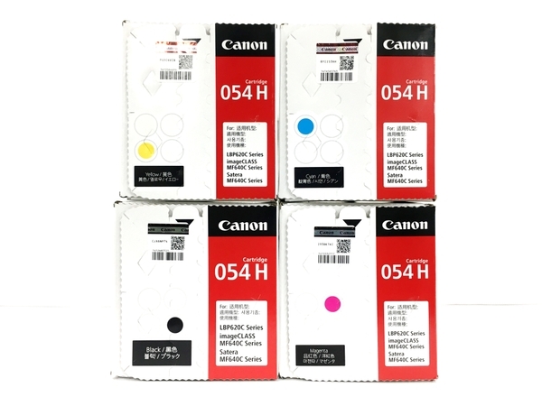 Canon Cartridge 054 H トナー カートリッジ シアン イエロー マゼンタ ブラック 4色 セット 未使用 Y8830548の画像3