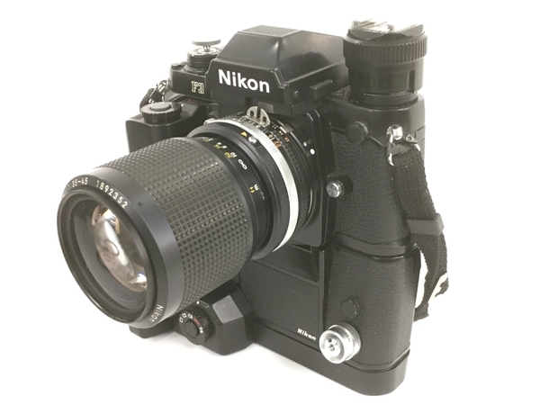 Nikon F3 ,Zoom NIKKOR 35-105mm F3.5-4.5 MD-4 モータードライブ セット ジャンク Y8780240_画像1