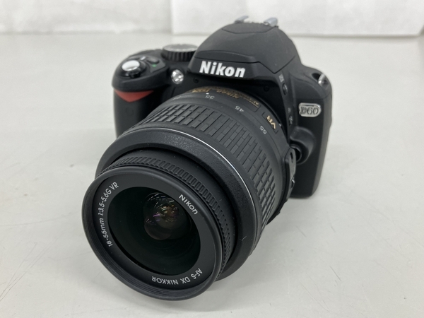 【動作保証】Nikon ニコン D60 AF-S NIKKOR 18-55mm 1:3.5-5.6G 一眼レフカメラ レンズセット デジタルカメラ 中古 K8779043の画像1